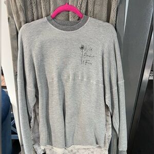 Wild barefoot free crew neck sweatshirt